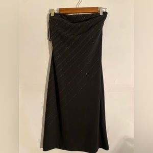 Express Y2K strapless stretch fitted with crystal beads